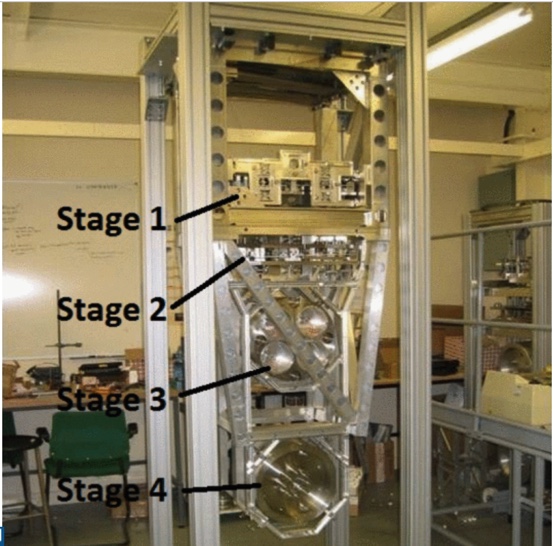 Modal damping of a quadruple pendulum for advanced gravitational wave detectors